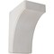 Ekena Millwork 5 1/4"W x 8"D x 10"H Clarksville Wood Vintage Decor Bracket, Chalk Dust White BKTWD05X08X10CVWH - alternate 1